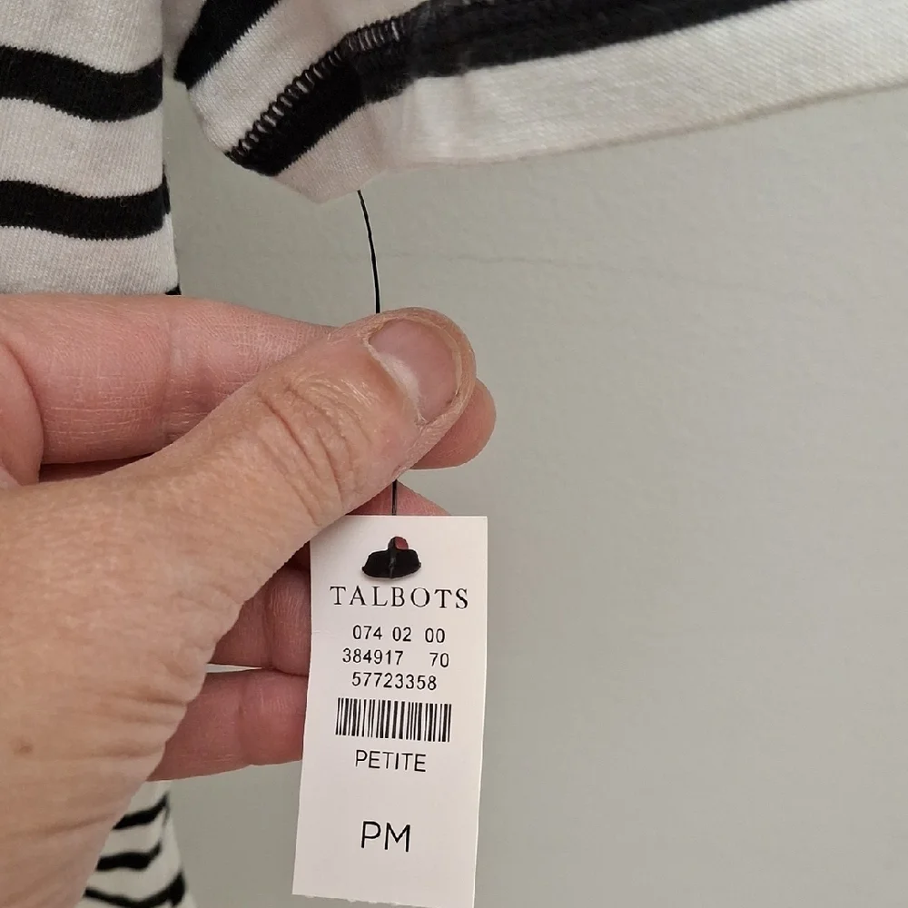 NWT-Striped Short Sleeve Tee - Picture 4 of 7
